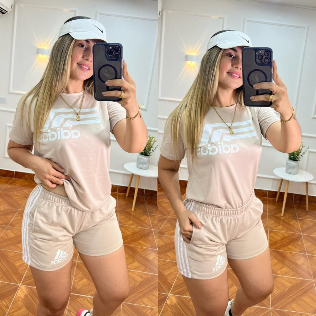CONJUNTOS DEPORTIVOS SHORT Y CAMISETA ADIDAS !!