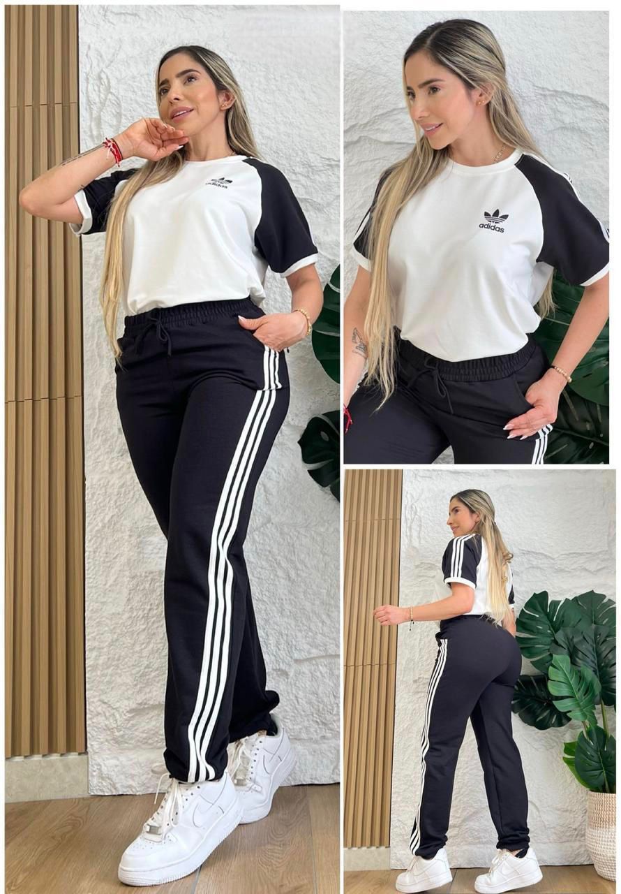 CONJUNTO CAMISETA Y SUDADERA ADIDAS