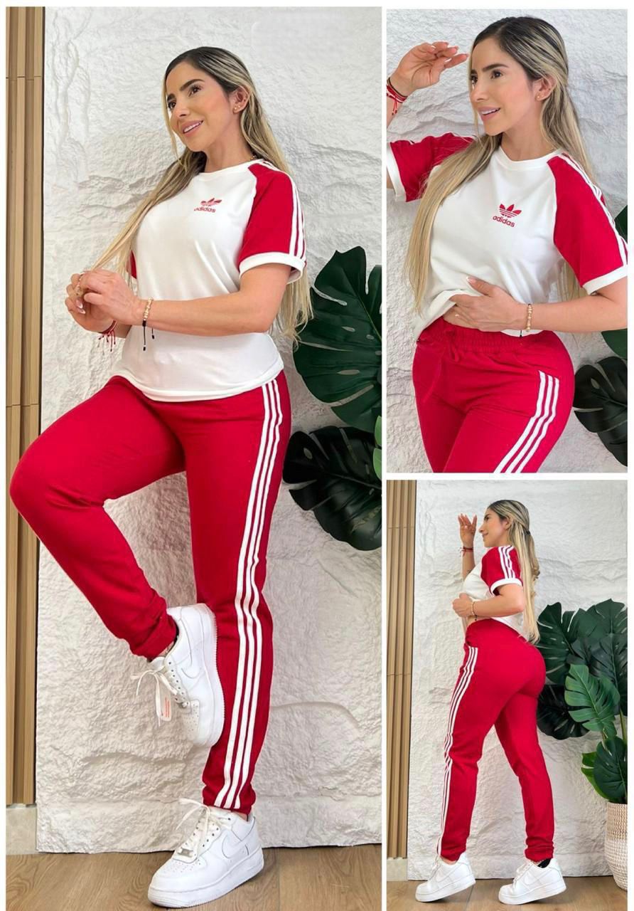 CONJUNTO CAMISETA Y SUDADERA ADIDAS